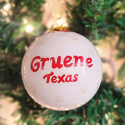 Gruene Hall Texas Glass Ornament by Kitty Keller