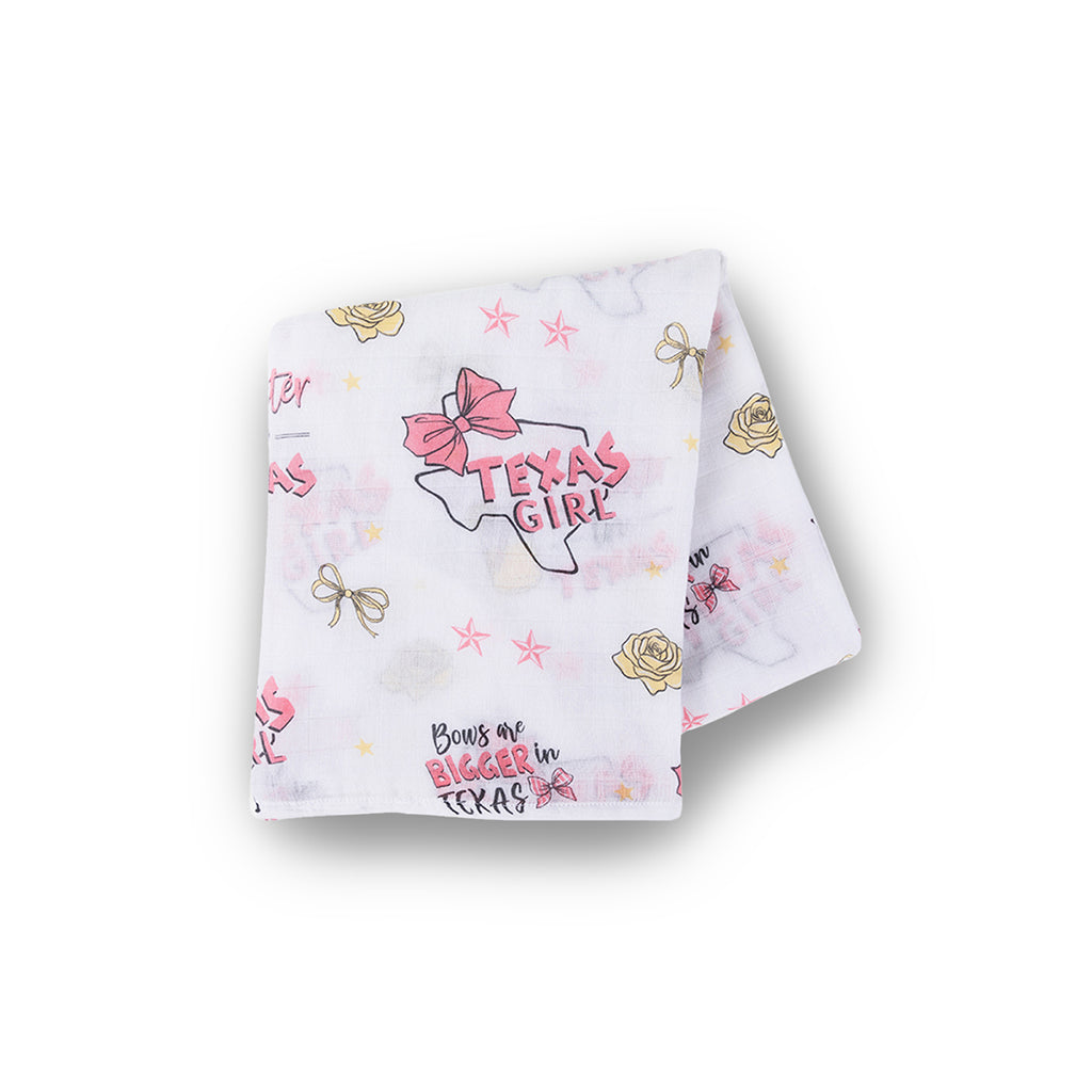 Texas Girl Swaddle Blanket