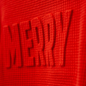 Youth Merry Embossed Holiday Waffle Sweatshirt