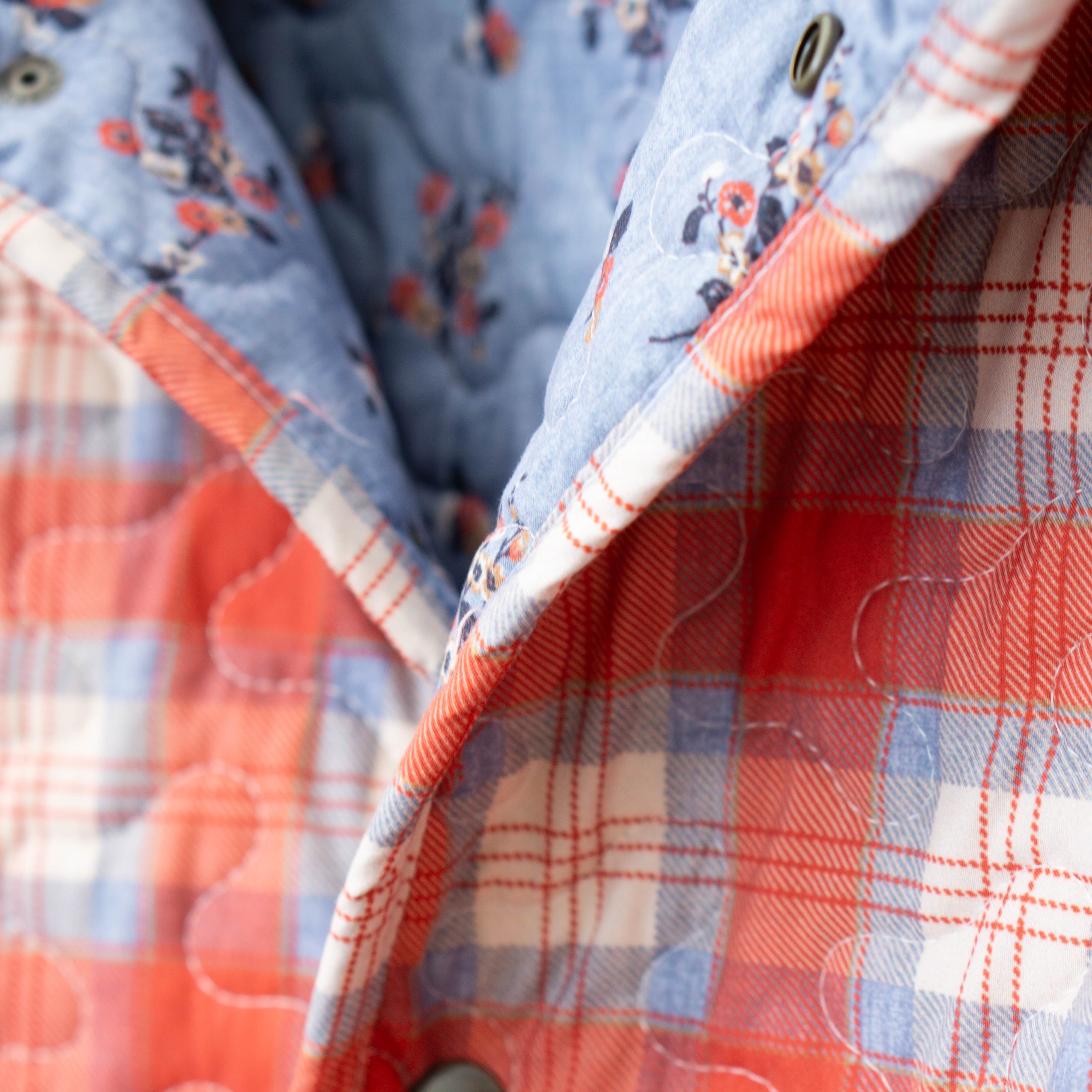 Remi Plaid Quilted Snap Jacket #QSJK175CMB