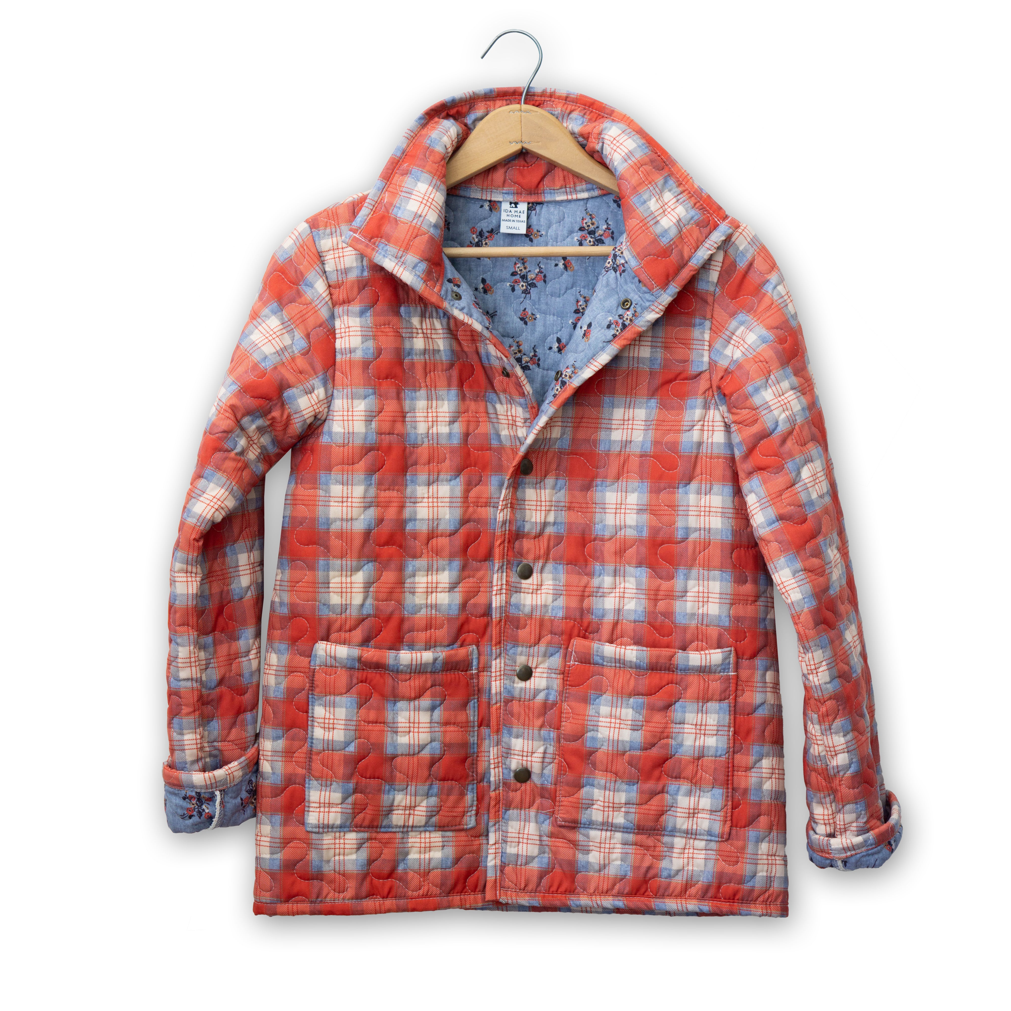 Remi Plaid Quilted Snap Jacket #QSJK175CMB