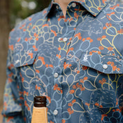 Men's Javelina Paradise Long Sleeve Pearl Snap Shirt