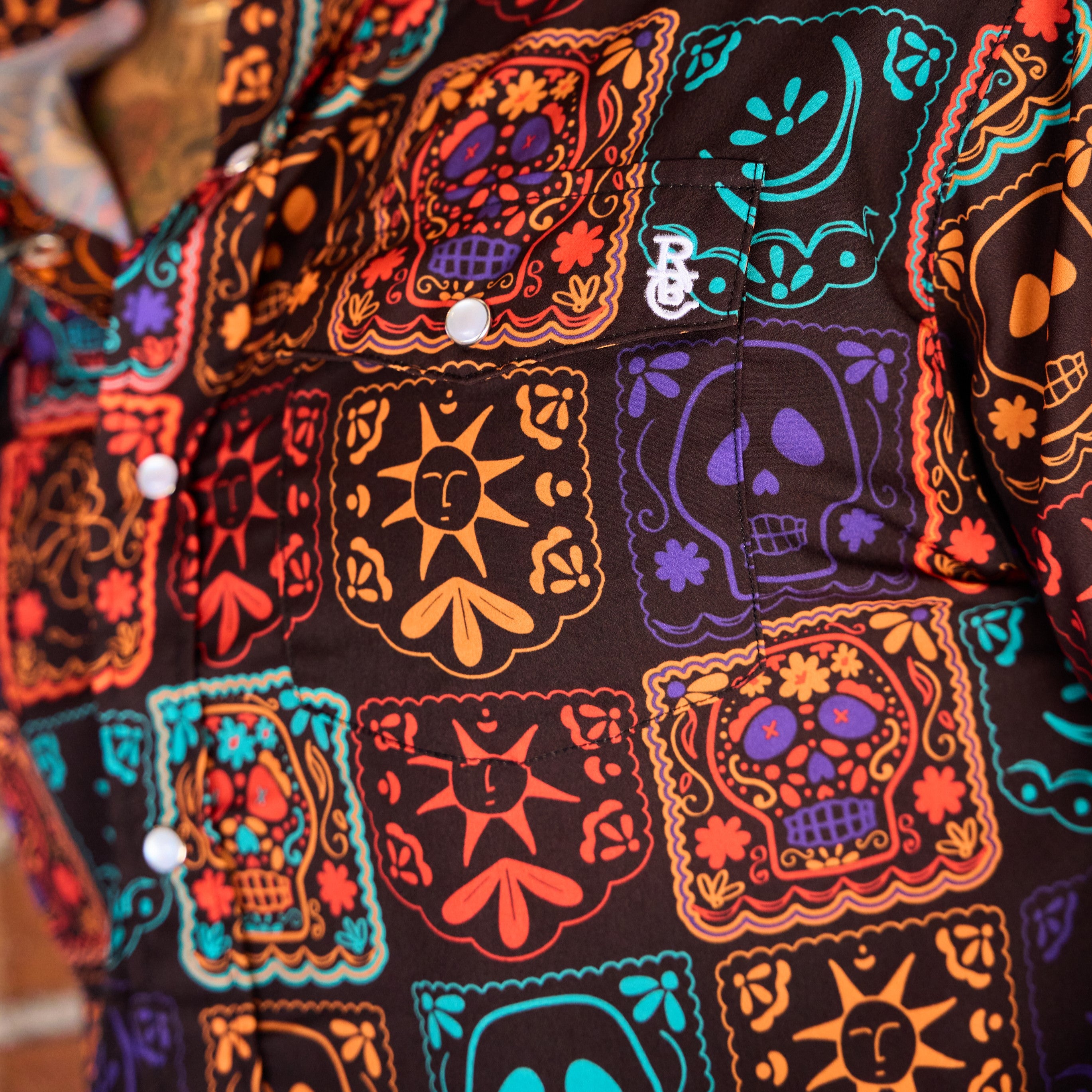Men's La Calavera Pearl Snap Shirt