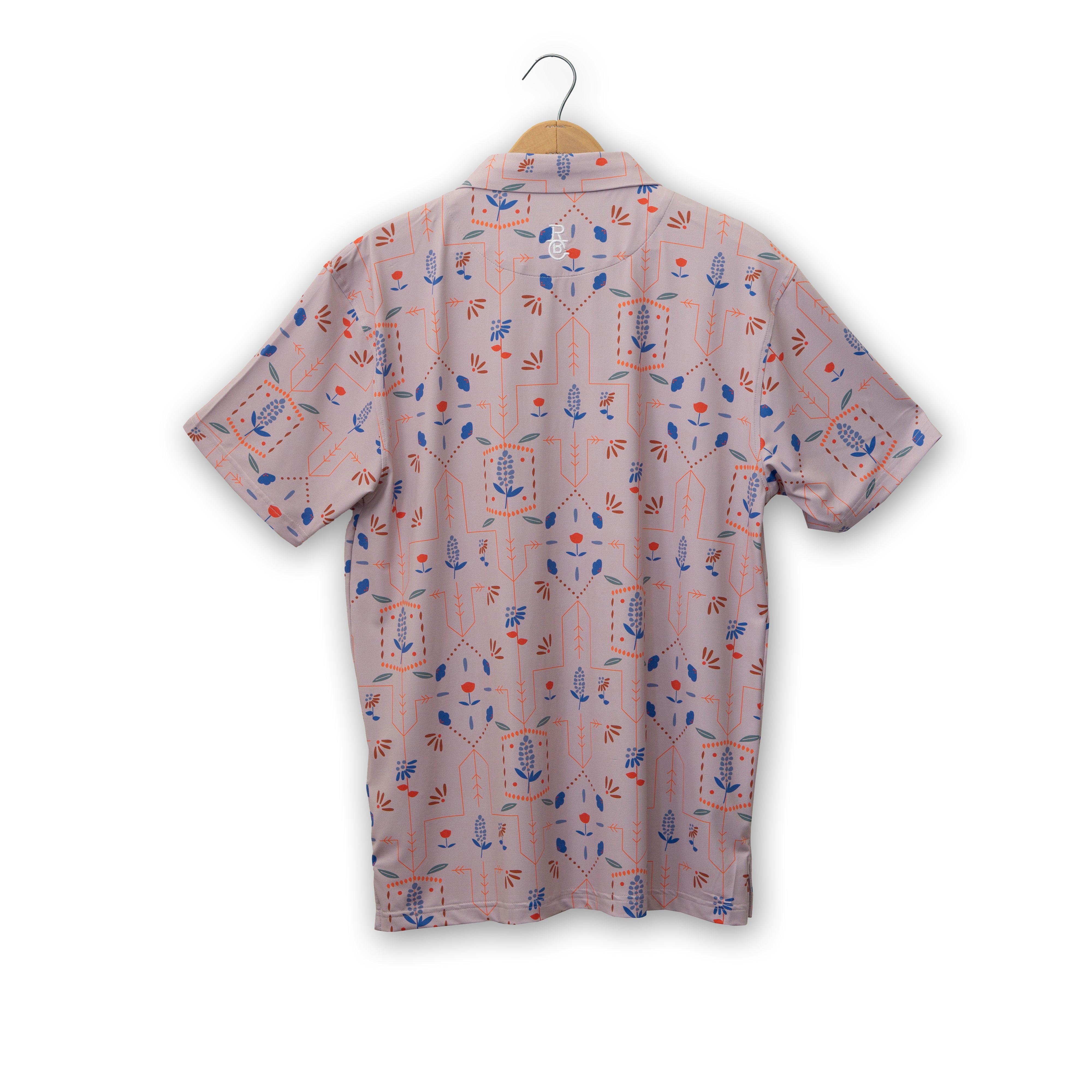 Men's Texas Wildflowers Polo Shirt