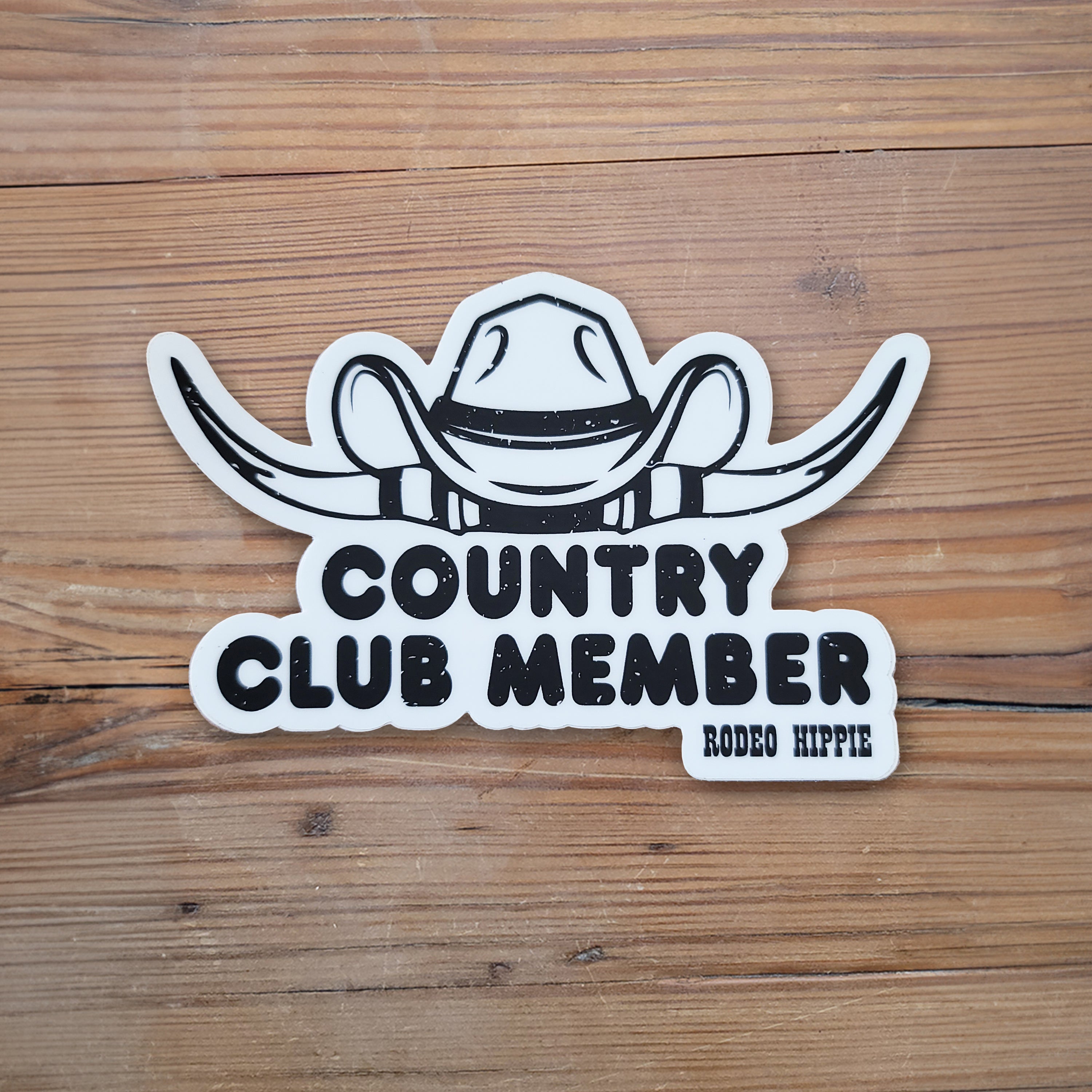 Country Club Member Sticker