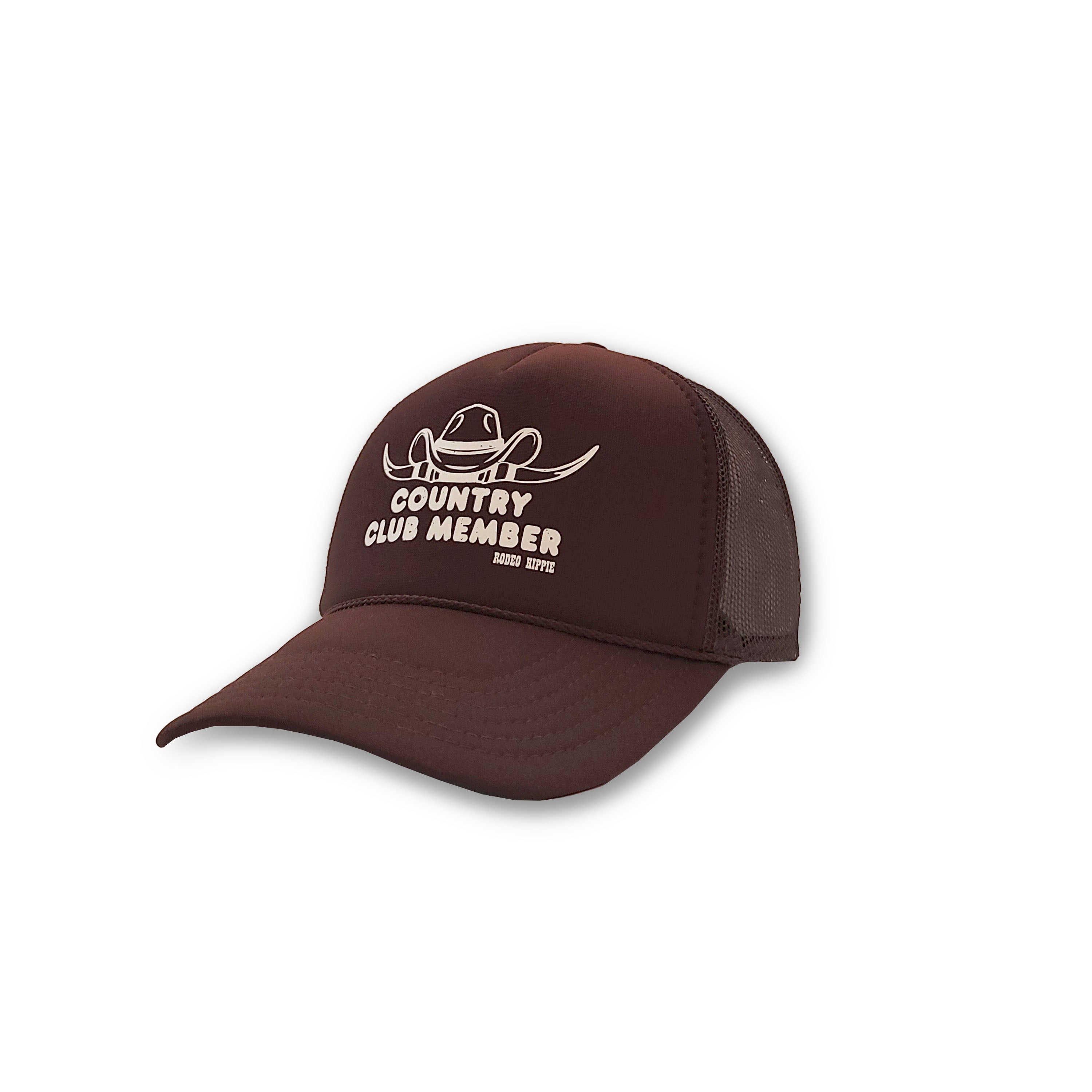 Country Club Member foam trucker hat by Rodeo Hippie