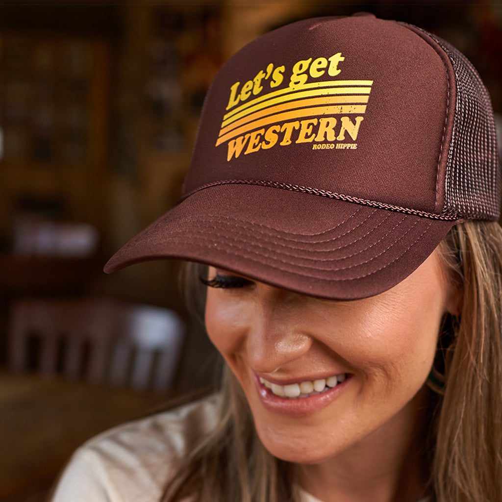 Get Western Foam Trucker Cap by Rodeo Hippie