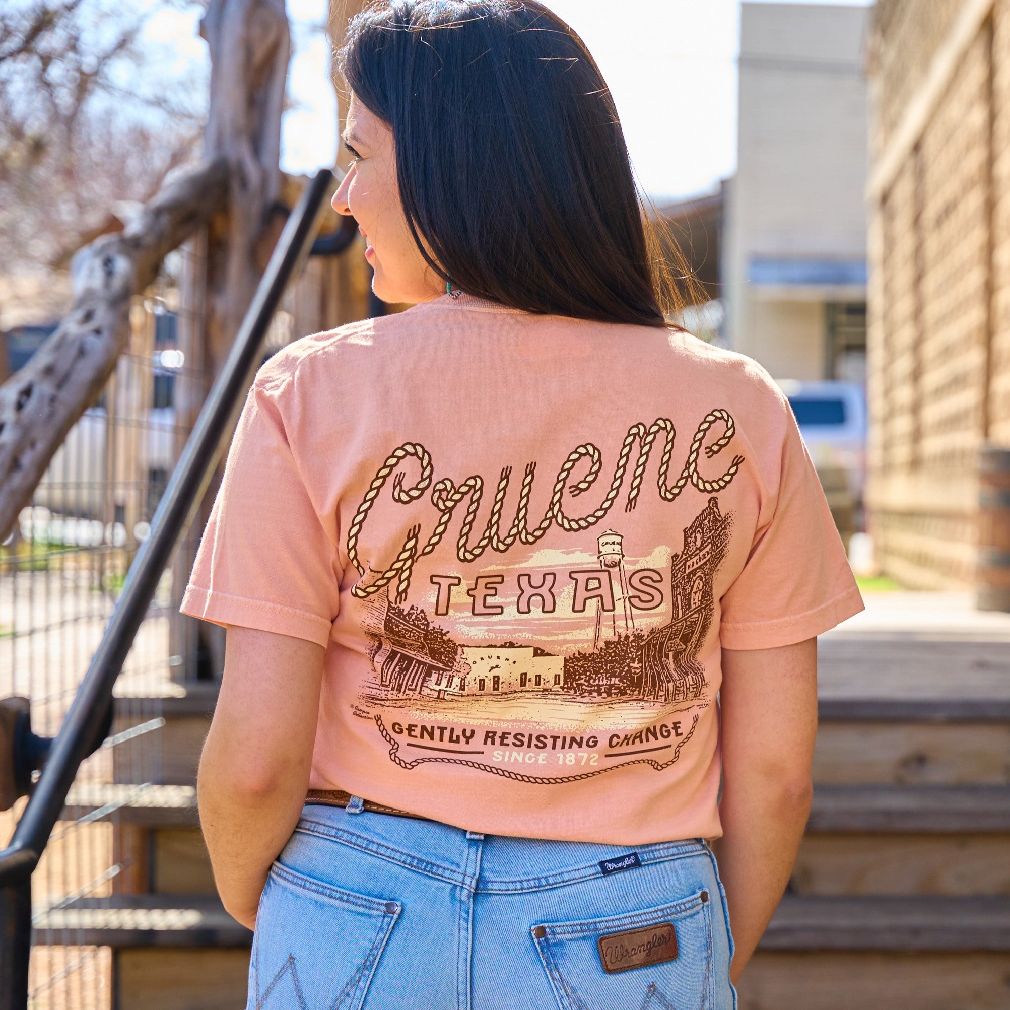 Gruene Texas Roper Street Comfort Colors Tee