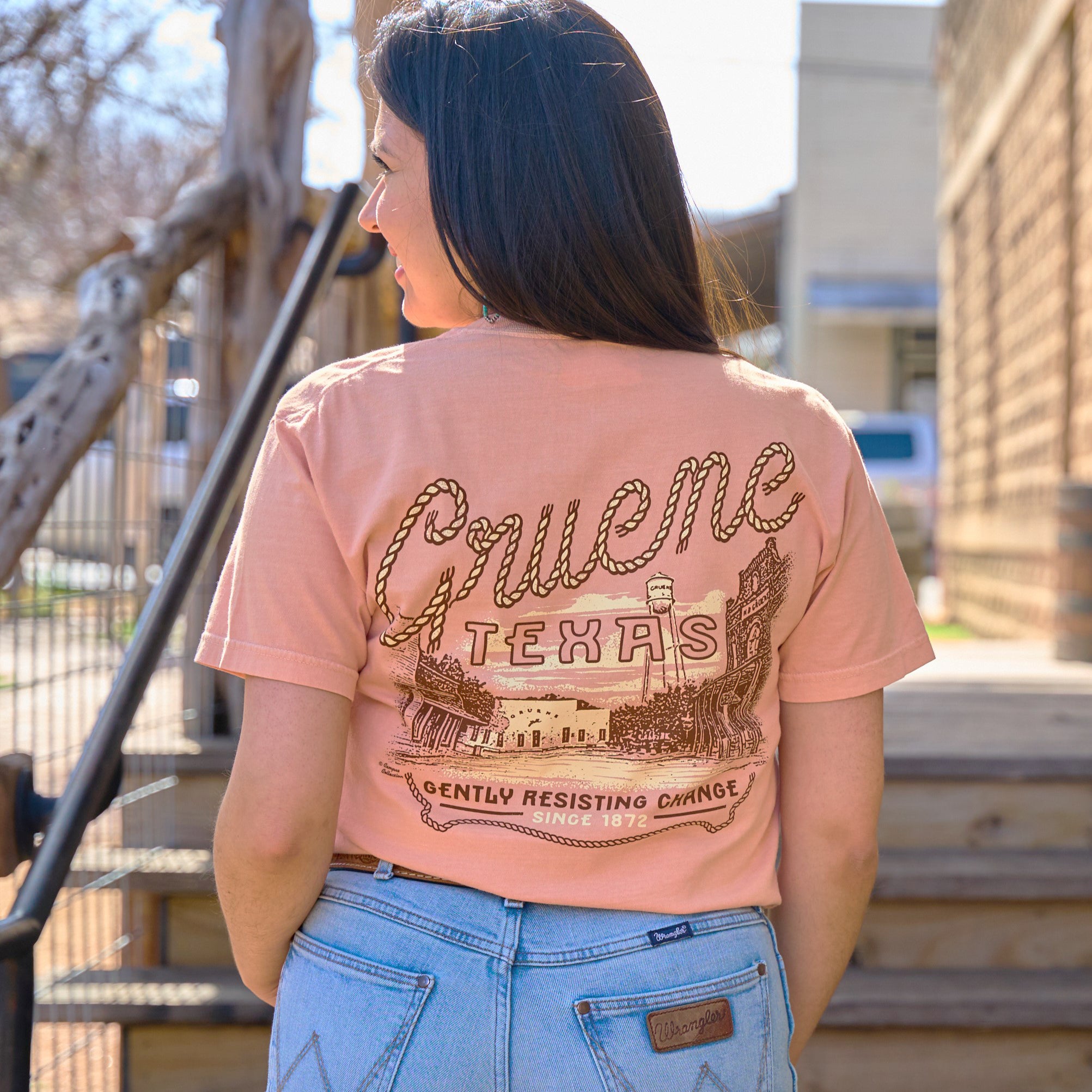 Gruene Texas Roper Street Comfort Colors Tee