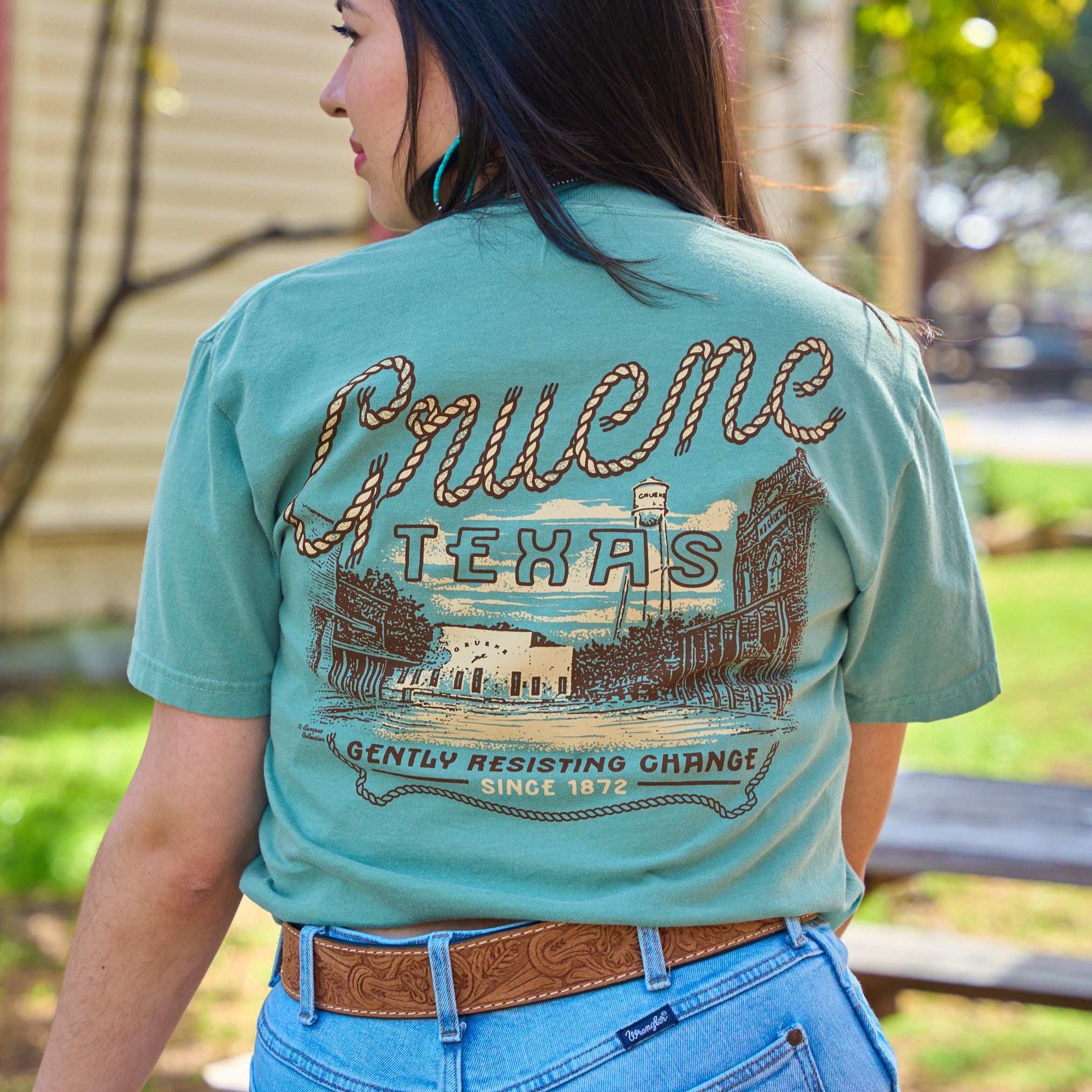 Gruene Texas Roper Street Comfort Colors Tee