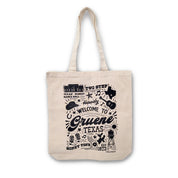 Gruene Sketched Collage Canvas Tote