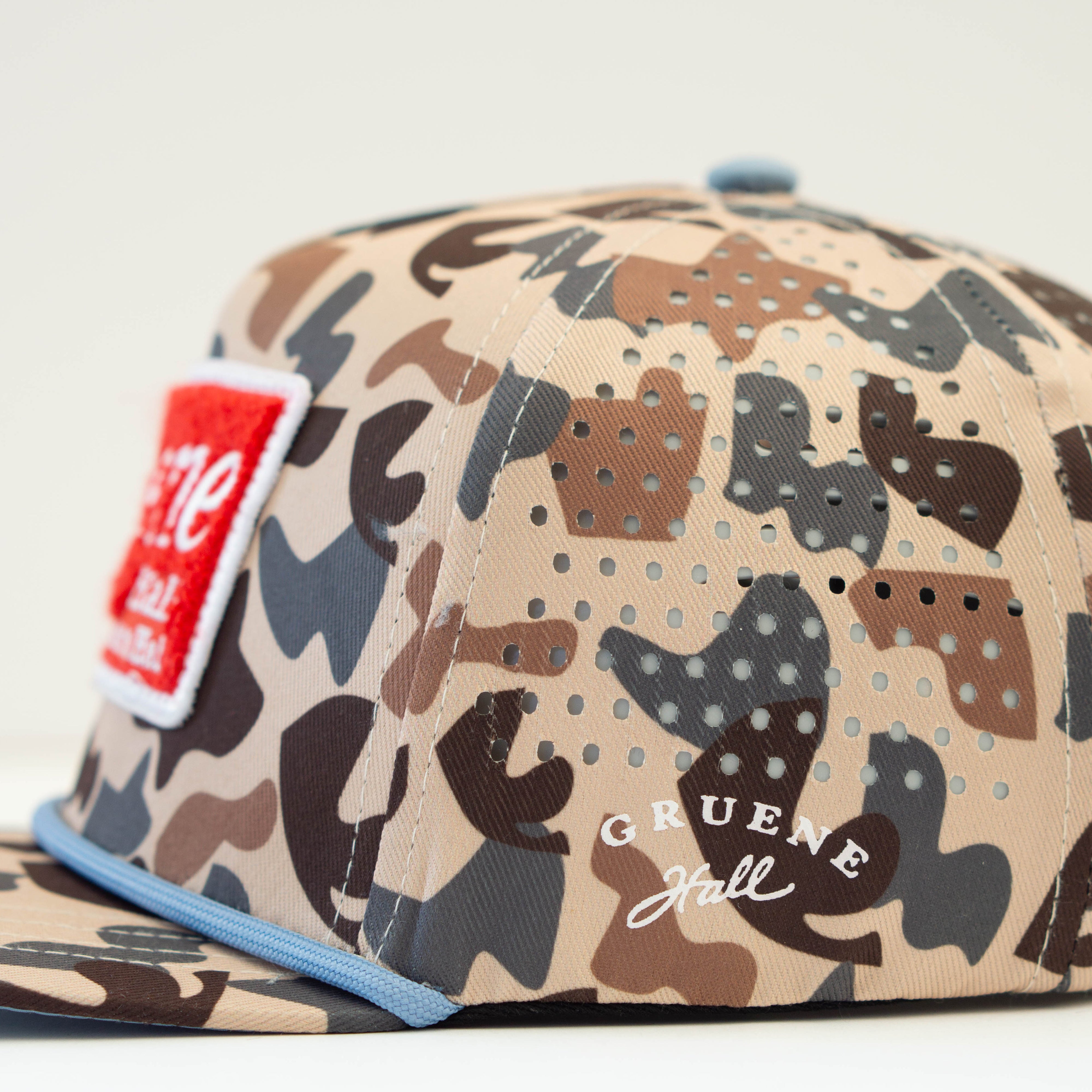 Staunch x Gruene Hall Red Patch Camo Cap