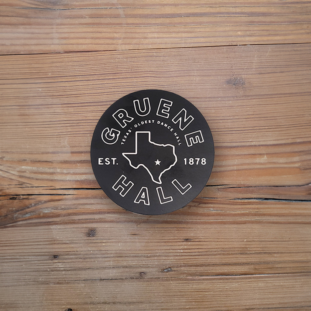 Gruene Hall Texas Circle Sticker