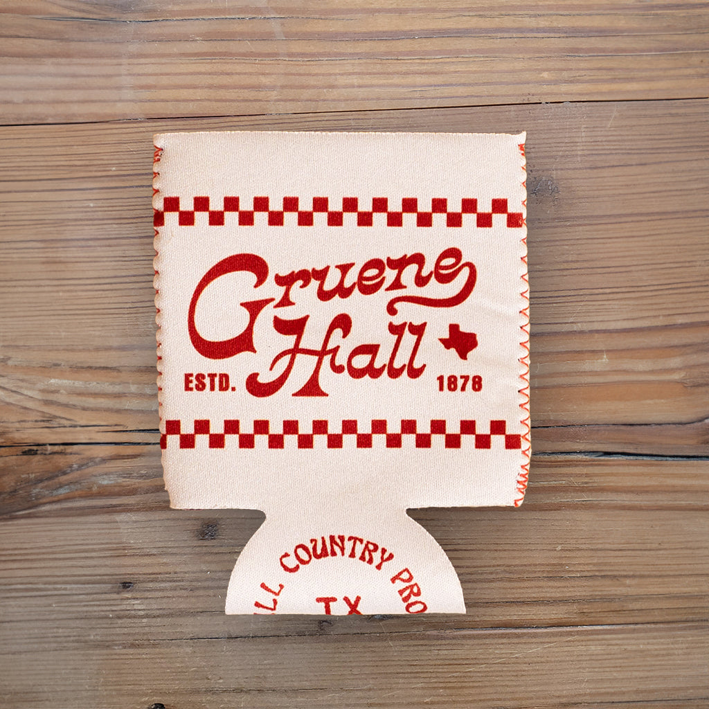 Texas Hill Country Provisions x Gruene Hall Feed & Seed Koozie