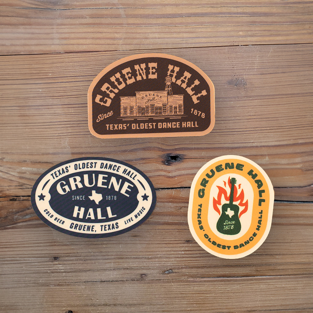 Texas Hill Country Provisions x Gruene Hall Sticker Pack