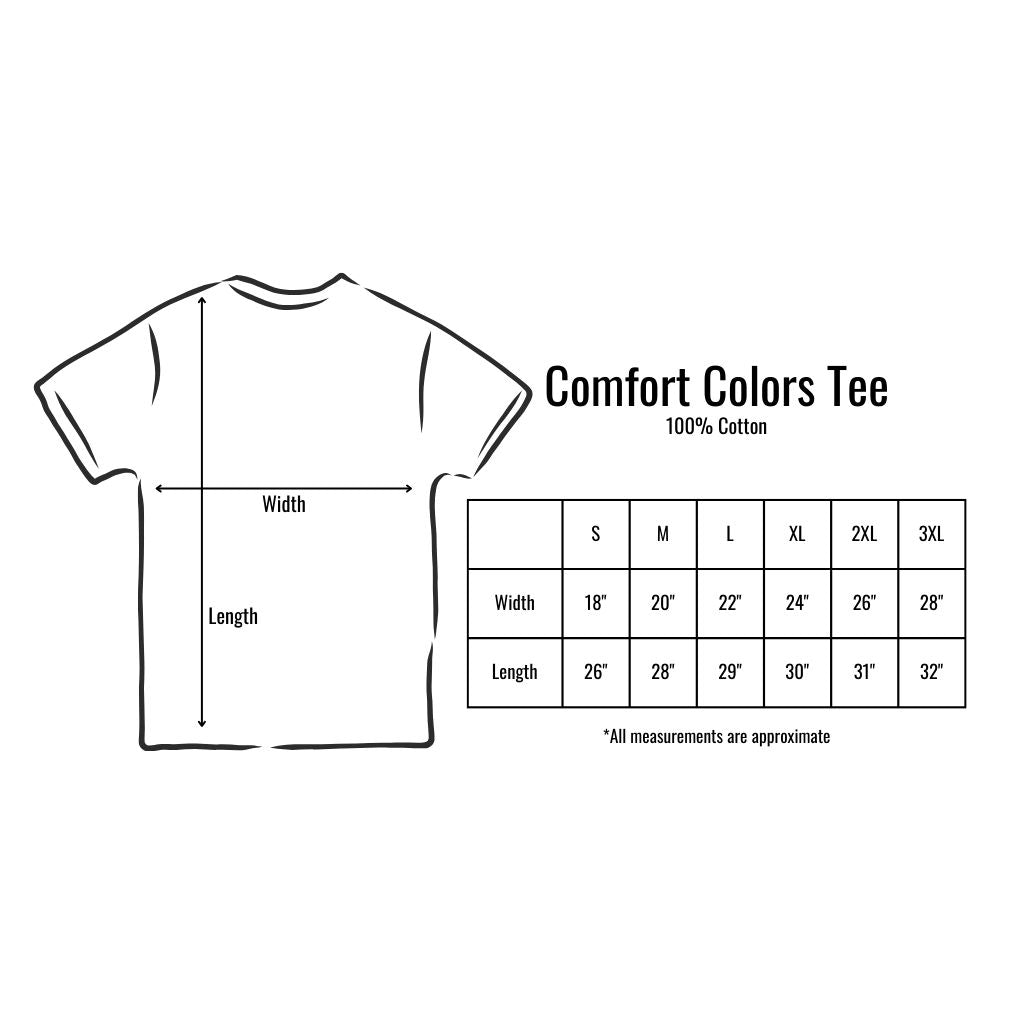 Comfort Colors size chart