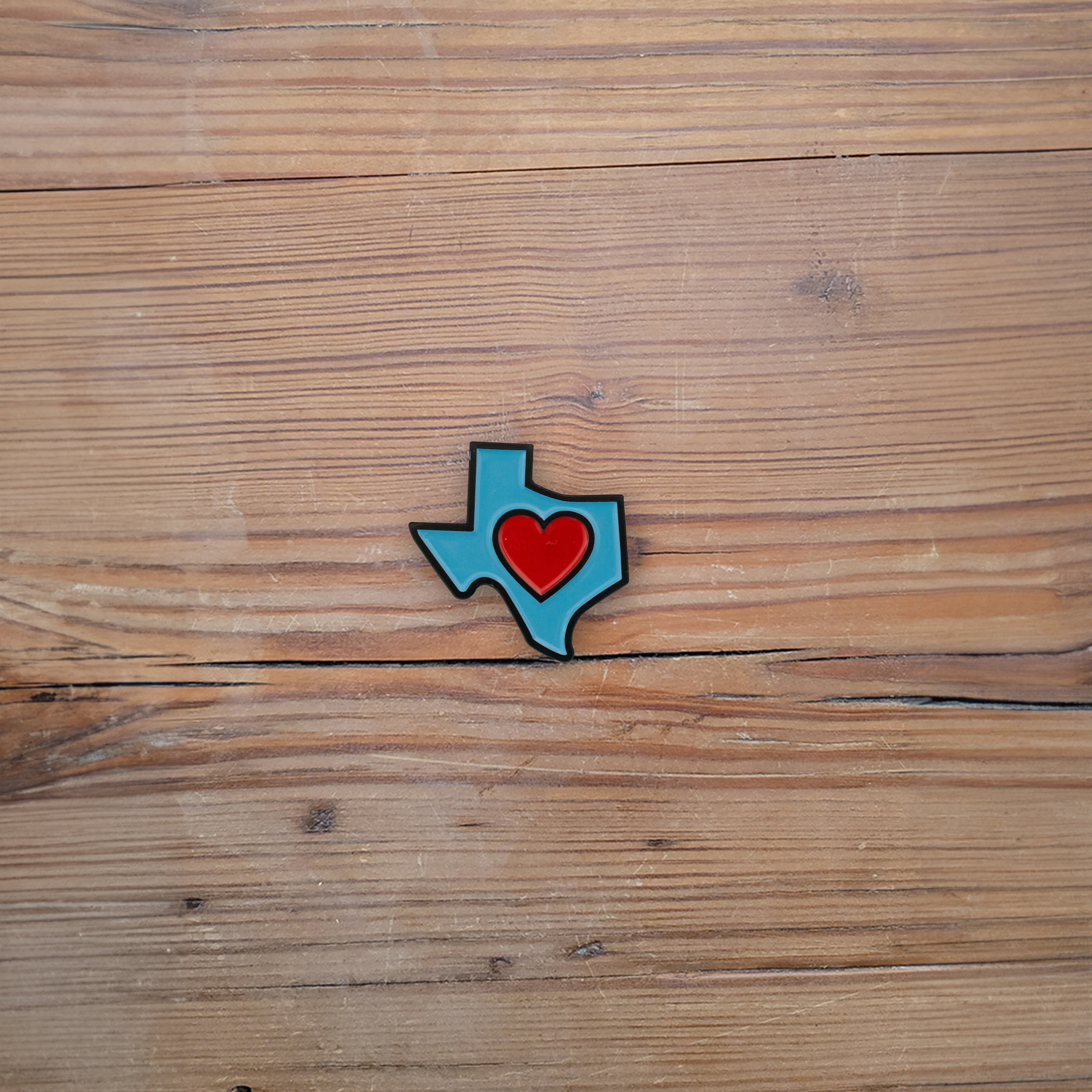 Texas Heart Enamel Pin