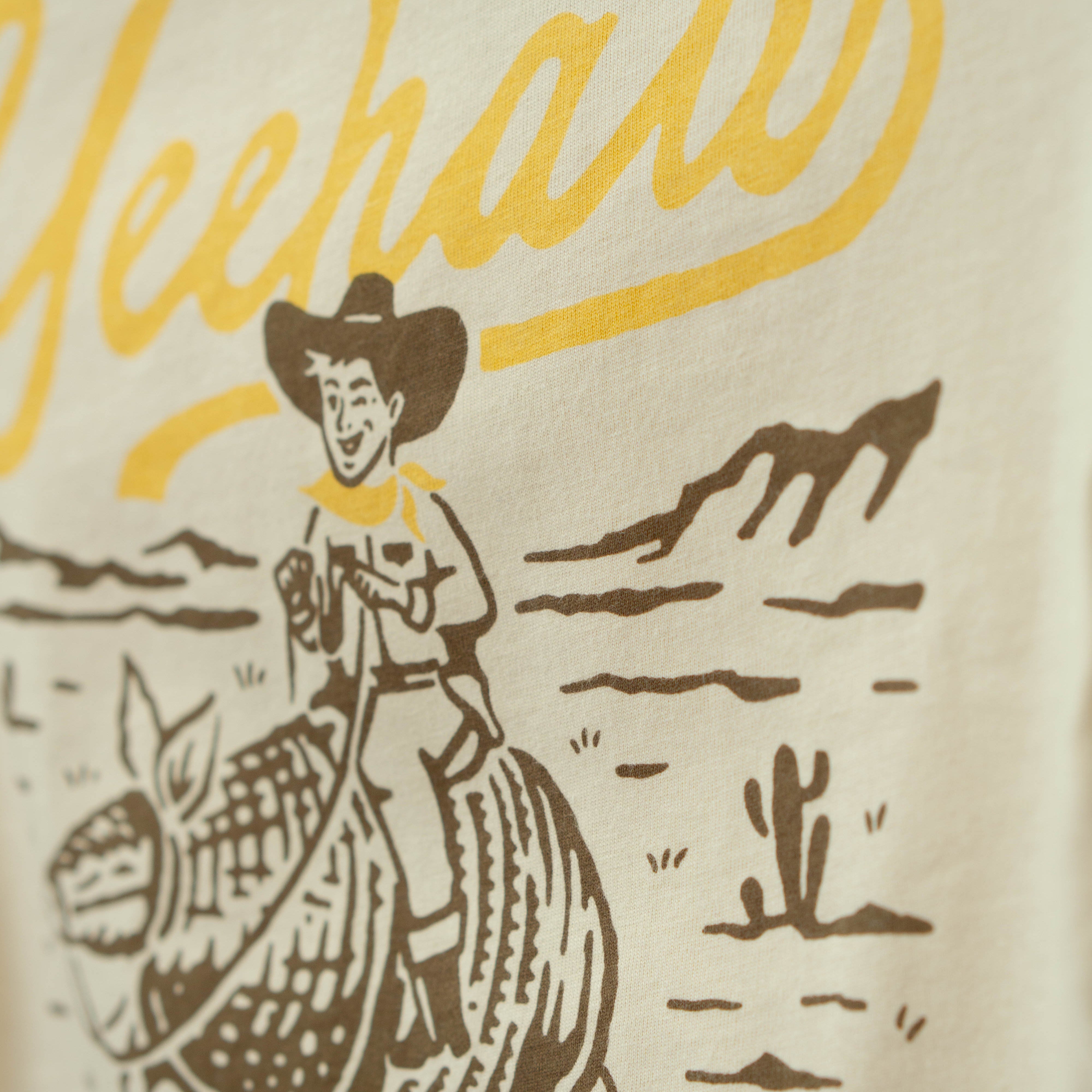 Toddler Yeehaw Armadillo Ringer Tee by River Road Clothing