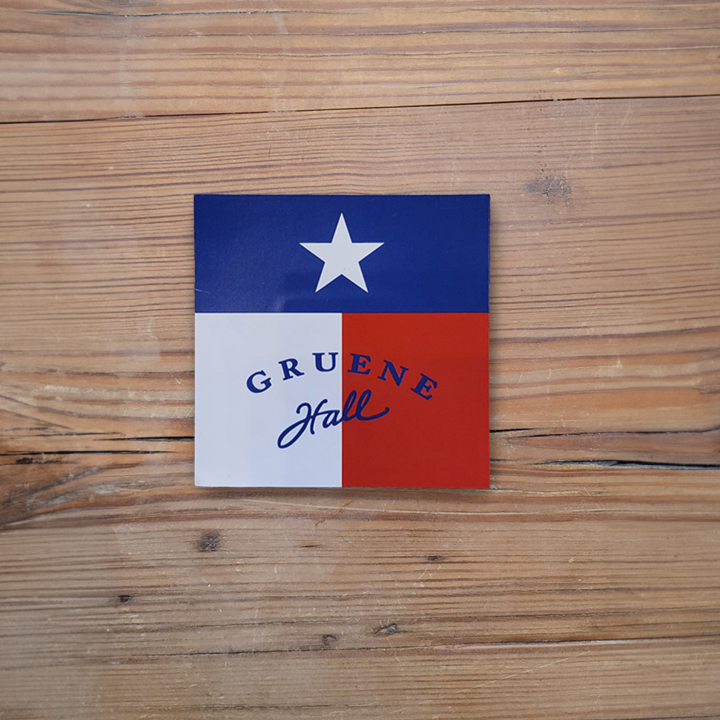 Gruene Hall Logo Texas Flag Magnet
