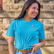 Gruene Hall Watercolor Postcard Comfort Colors Tee