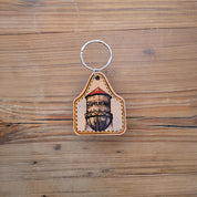 Gruene Watertower Leather keychain