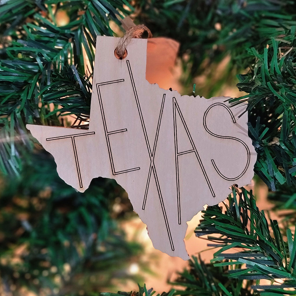 Texas holiday ornament