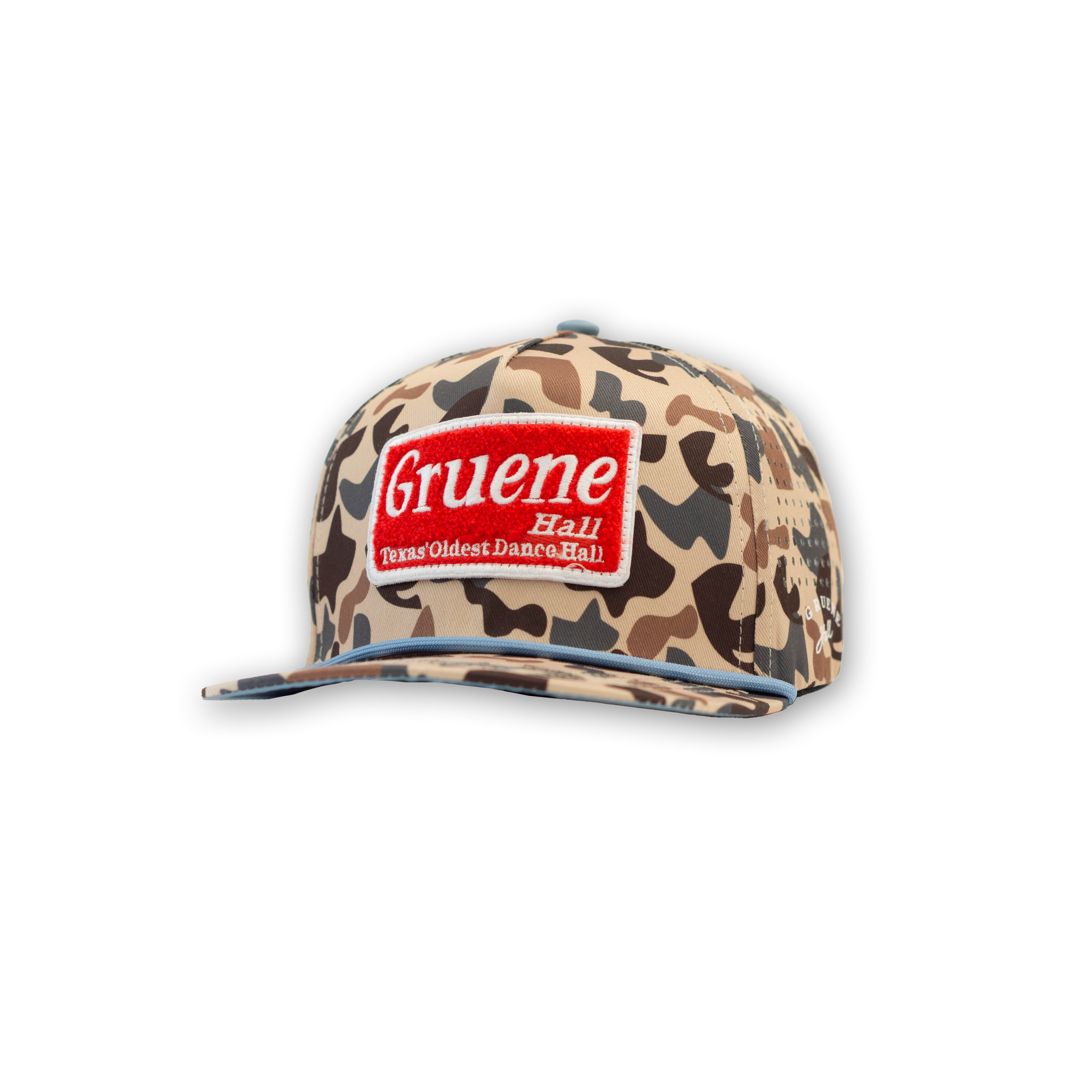 Youth Staunch x Gruene Hall Red Patch Camo Cap