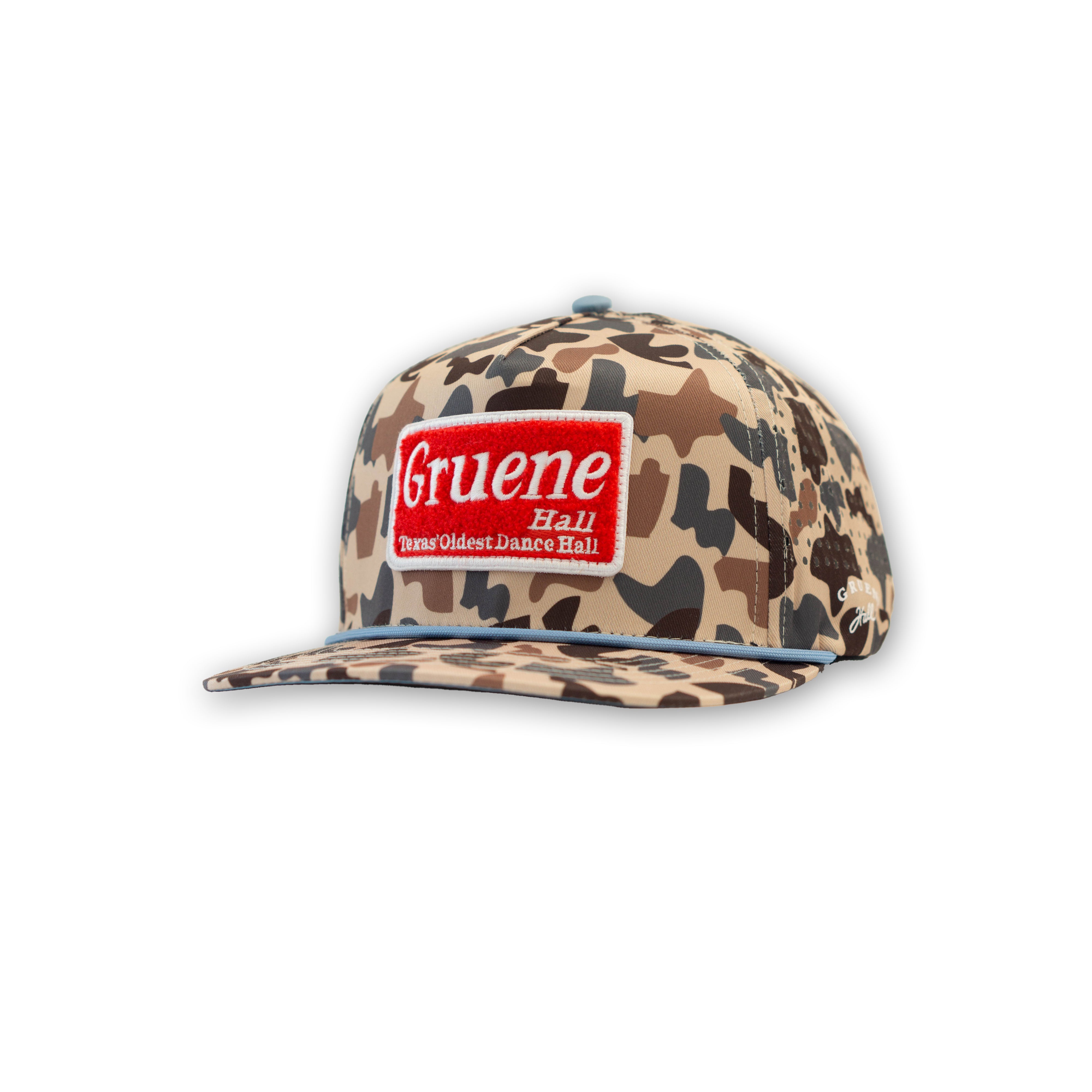 Staunch x Gruene Hall Red Patch Camo Cap