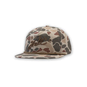 Gruene Hall 3D Embroidered Logo Harvest Duck Camo Rope Cap #256P