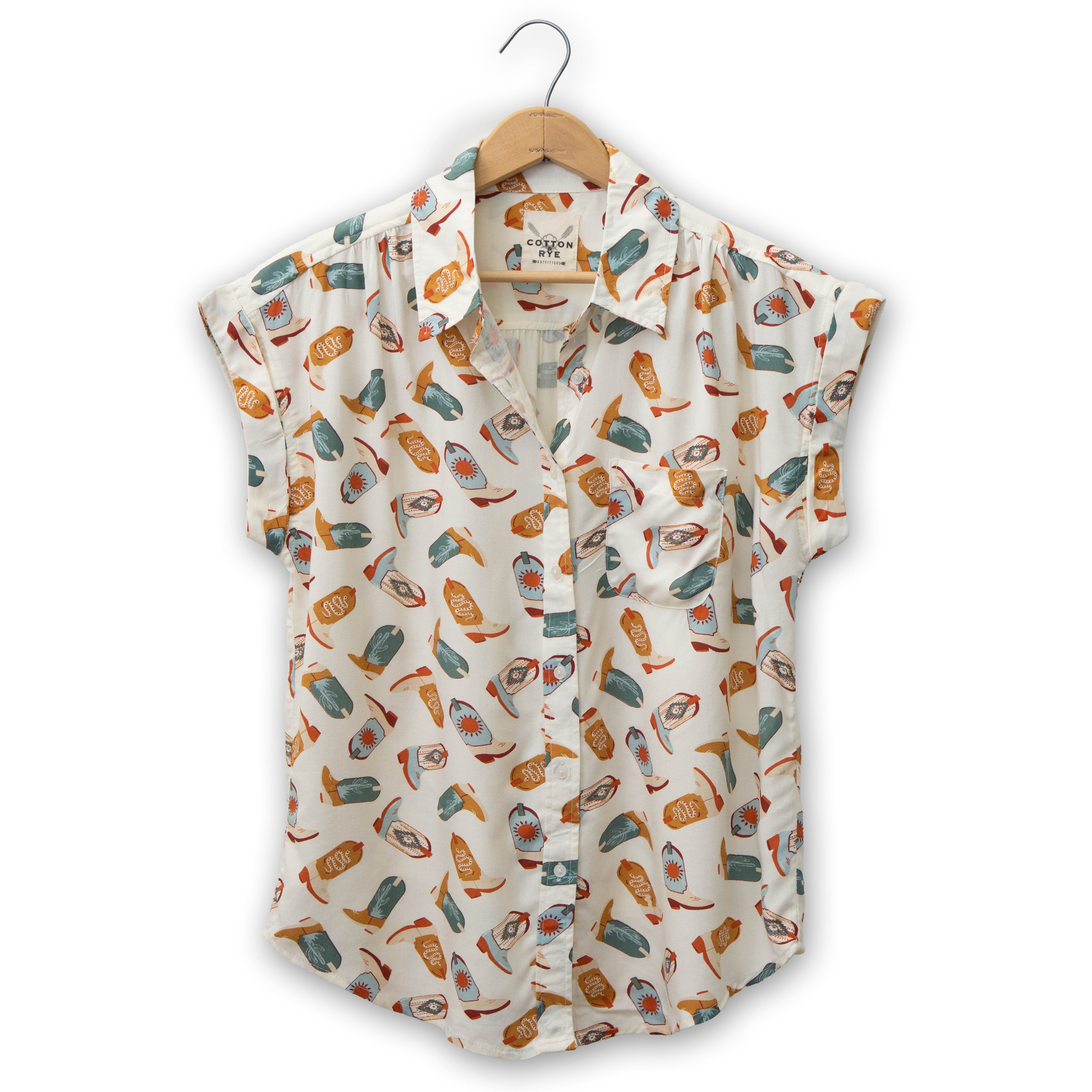Cutie Booties Shirt by Cotton & Rye #CRW9502