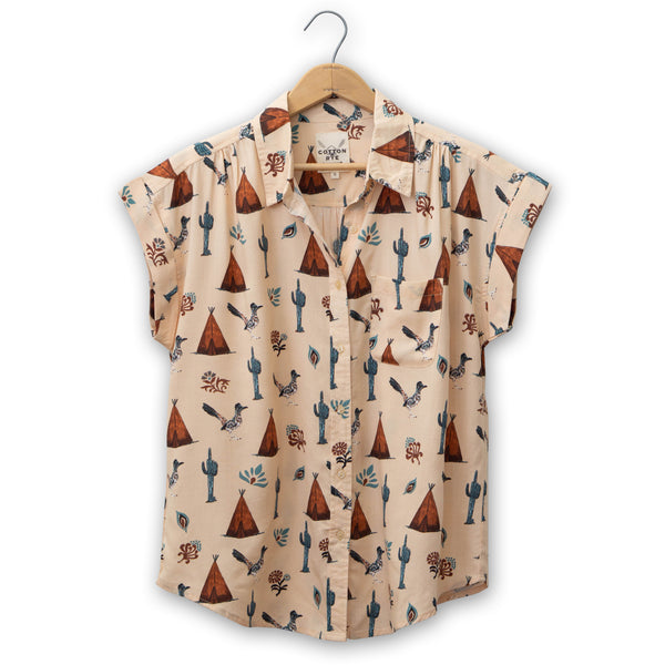 【COSYHARU】Summer check board cutting shirt 코시하루