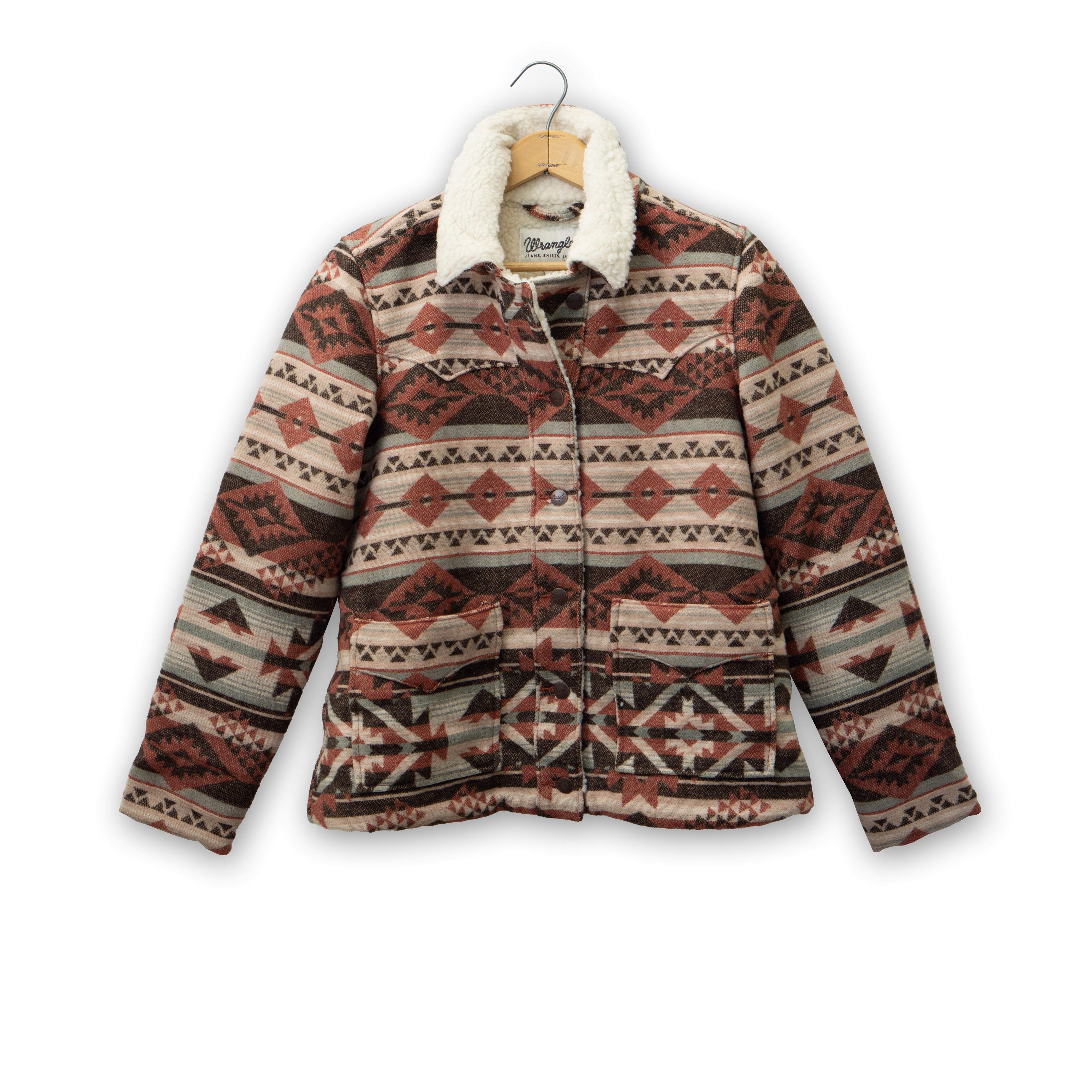 Women's Sherpa Lined Jacquard Jacket by Wrangler