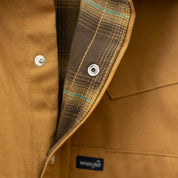 Flannel Lined Work Long Sleeve Snap Shirt by Wrangler #112367726