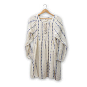 Blue Embroidery Dress by Cotton & Rye #CRWD8012